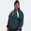 Woman Gym Hoodie Wind-Resistant Hooded Windbreaker Jacket Waterproof Workout Pullover Hoodie